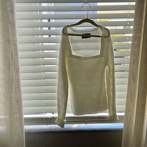 ASOS Ribbed square neck sweater